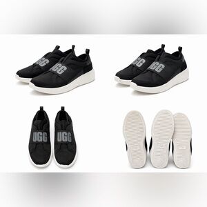 UGG Black and White Slip-On Sneakers